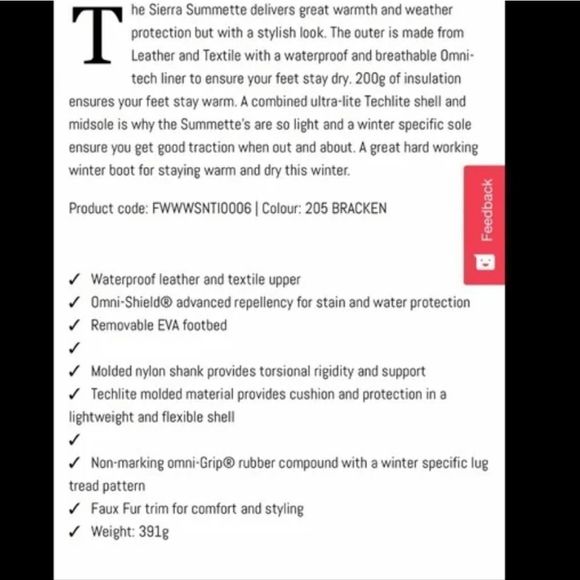 Columbia Sierra Summette Waterproof Leather Mid Calf Insulated Winter Boot Sz 8 - Picture 12 of 12